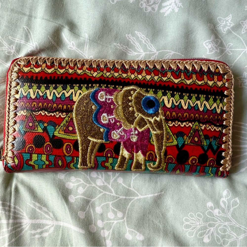 Sakroots Elephant Pattern Women's Wallet